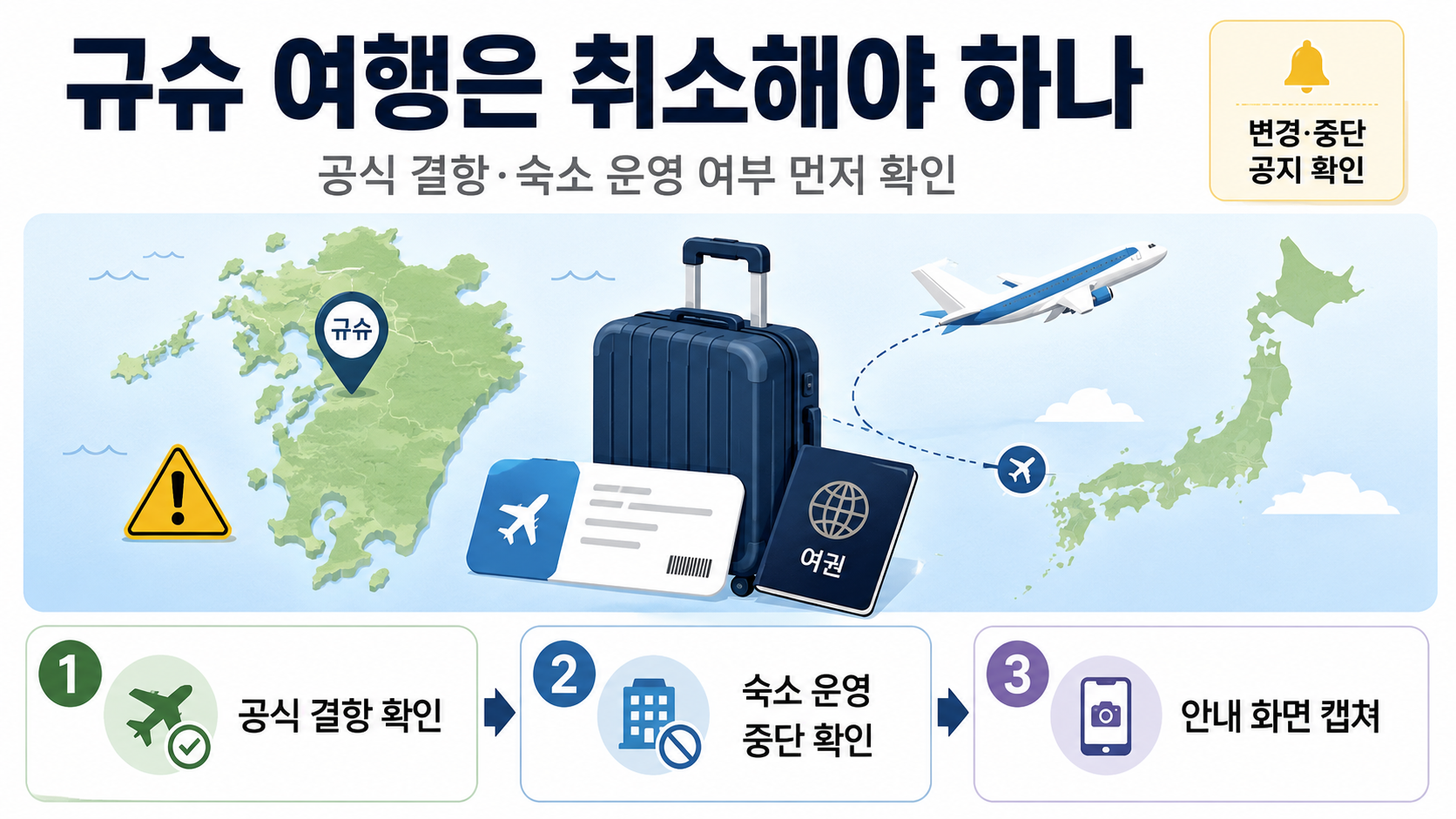 2026 구마모토 지진 규모 7.1, 한국 영향과 쓰나미 해제 시각 - 규슈 여행은 취소해야 하나 핵심 내용을 정리한 정보형 이미지