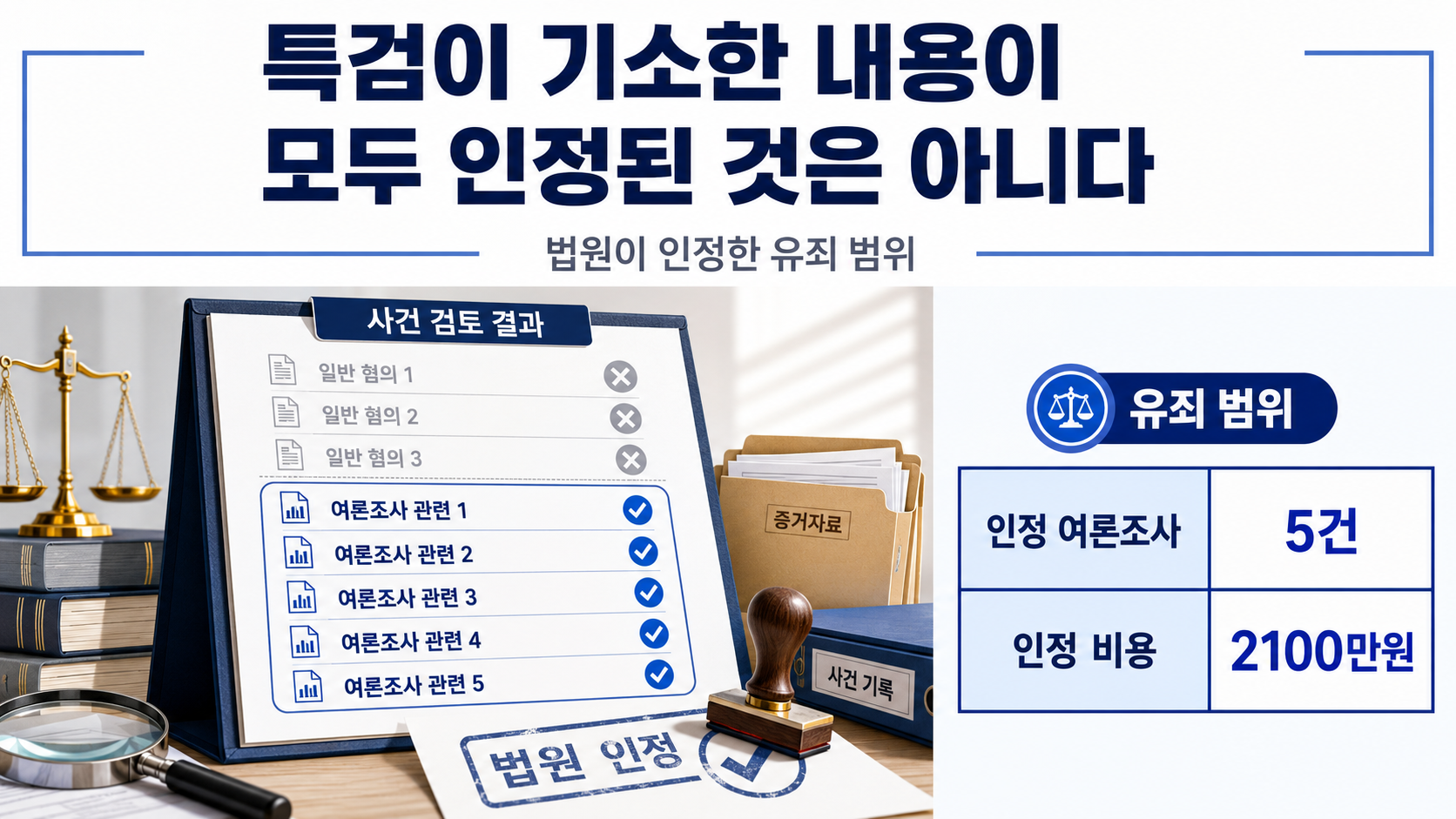 오세훈 1심 벌금 1000만원, 시장직은 바로 상실하나 - 특검이 기소한 내용이 모두 인정된 것은 아니다 핵심 내용을 정리한 정보형 이미지