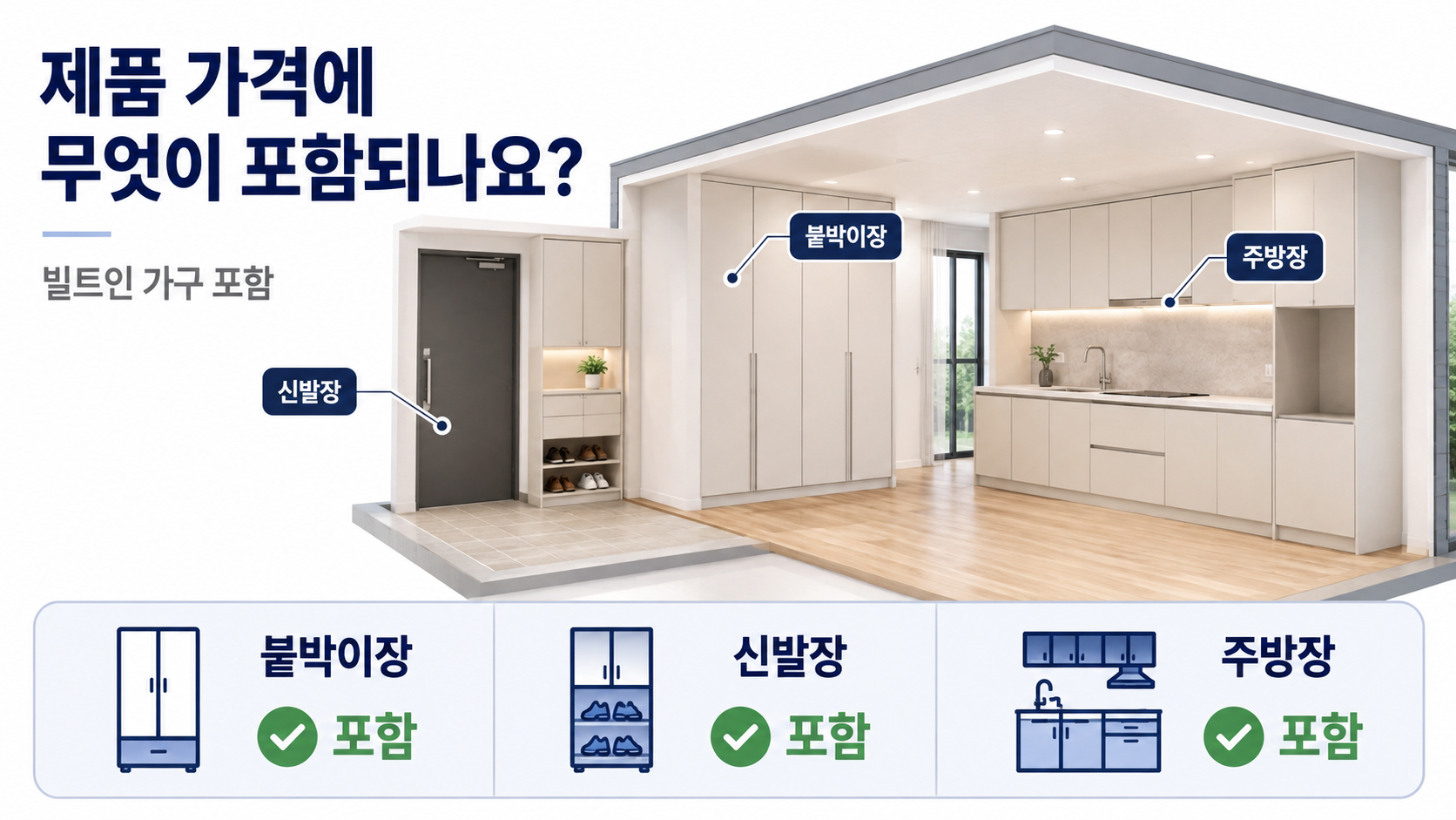 LG 스마트코티지 홈쇼핑 판매, 22평 1억9950만원부터…계약 전 확인할 비용 - 제품 가격에 무엇이 포함되나요? 핵심 내용을 정리한 정보형 이미지