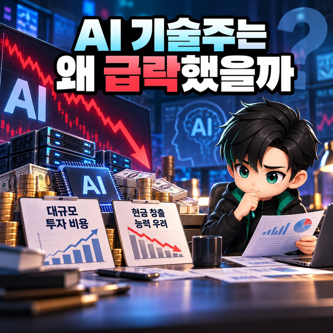 Nasdaq plunges 2.6% while the Dow and small-cap stocks rise: Why did AI technology stocks plunge? - Informational image summarizing the key points