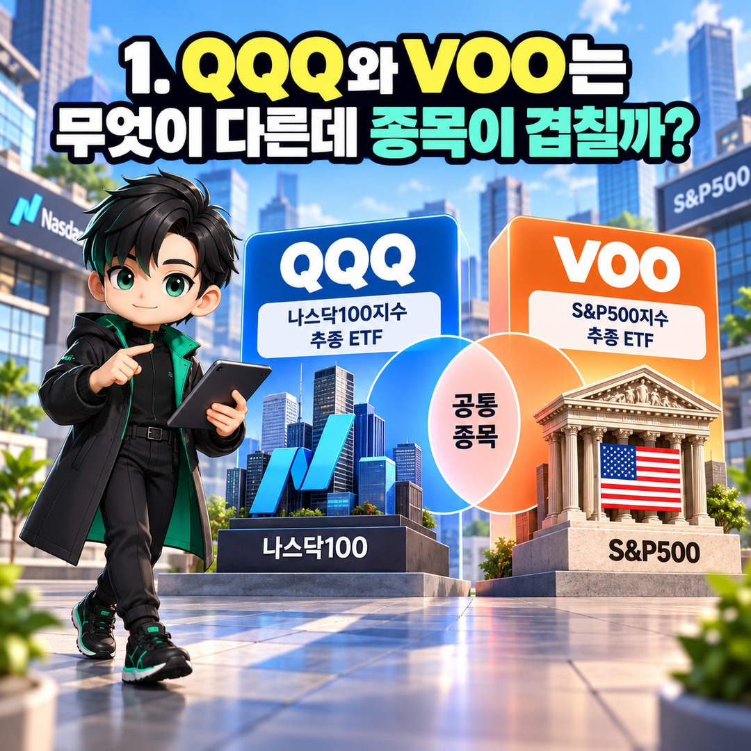 Bought Both QQQ and VOO ETFs—Is That Really Diversification? How to Calculate Overlapping U.S. Big Tech Holdings - 1. How Are QQQ and VOO Different, and Why Do Their Holdings Overl