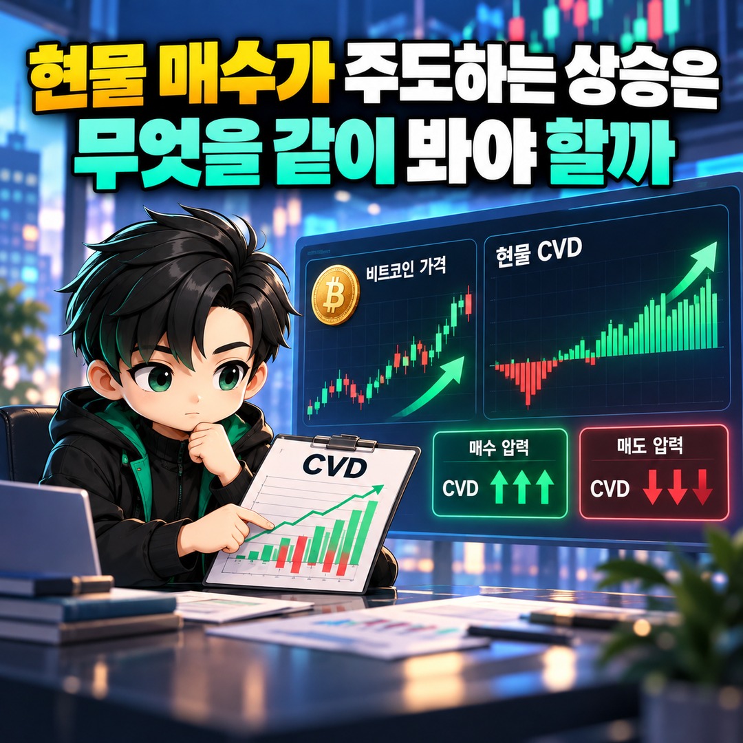 펀딩비와 OI가 같이 오르면 무엇이 달라진 걸까 - 현물 매수가 주도하는 상승은 무엇을 같이 봐야 할까 핵심 내용을 정리한 정보형 이미지