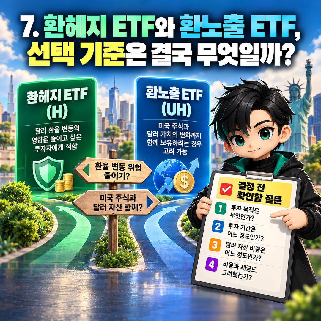 Informational thumbnail highlighting the key points of whether switching to a U.S. S&P500 currency-hedged (H) ETF can prevent foreign exchange losses, the differences in returns wh