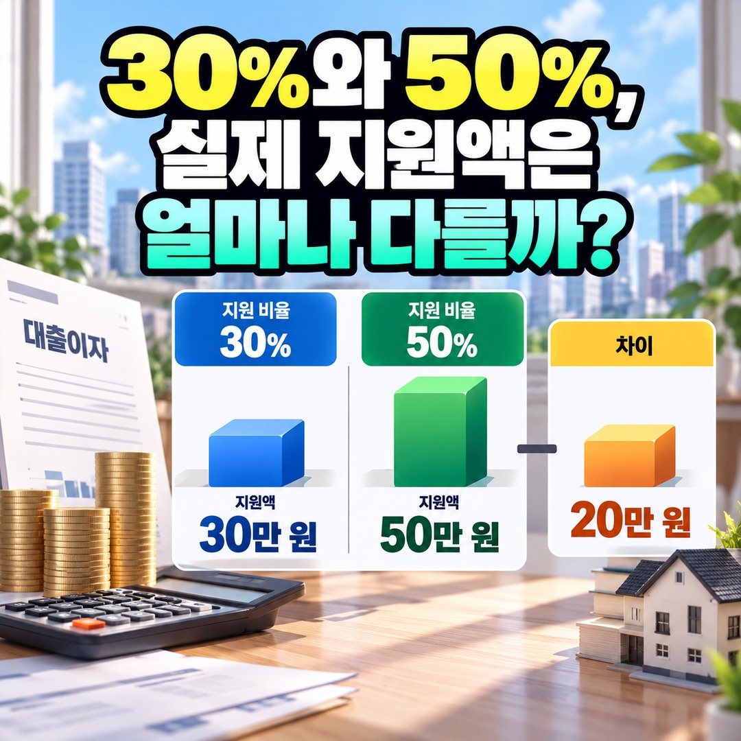 2026 충남 청년 전세대출 이자지원, 이미 대출받았다면 확인할 신청 조건과 10월 30일 마감 - 30%와 50%, 실제 지원액은 얼마나 다를까? 핵심 내용을 정리한 정보형 이미지