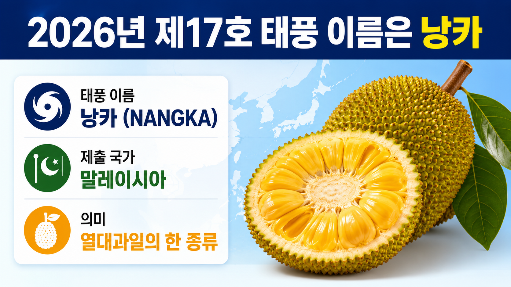 17호 태풍 낭카 확인, 한국 영향은 ‘발생’보다 경로를 봐야 하는 이유 - 2026년 제17호 태풍 이름은 낭카 핵심 내용을 정리한 정보형 이미지