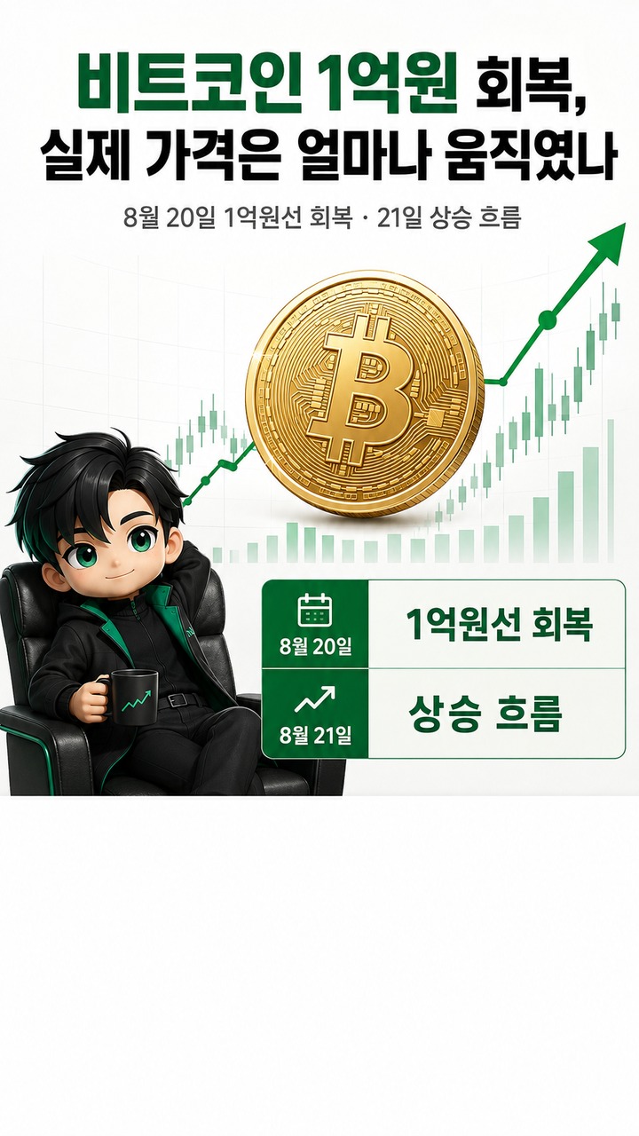 비트코인 1억원 회복 뒤 MVRV 급반등, 과거 바닥과 같은 점·다른 점 - 비트코인 1억원 회복, 실제 가격은 얼마나 움직였나 핵심 내용을 정리한 정보형 이미지