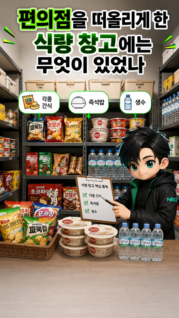 최홍만 서울 집 공개, 제주서 지내던 그가 서울에 보금자리 마련한 이유와 집 안 풍경 - 편의점을 떠올리게 한 식량 창고에는 무엇이 있었나 핵심 내용을 정리한 정보형 이미지