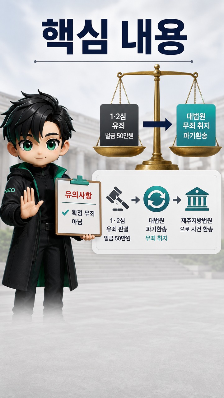 신대철 ‘양아치’ 댓글 모욕죄, 대법원은 왜 무죄 취지로 돌려보냈나 - 핵심 내용 핵심 내용을 정리한 정보형 이미지