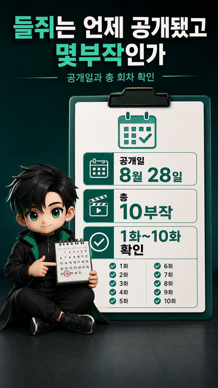 들쥐 10부작 공개, 류준열 1인 2역과 웹툰·손톱 먹은 들쥐 설화의 관계 - 들쥐는 언제 공개됐고 몇부작인가 핵심 내용을 정리한 정보형 이미지
