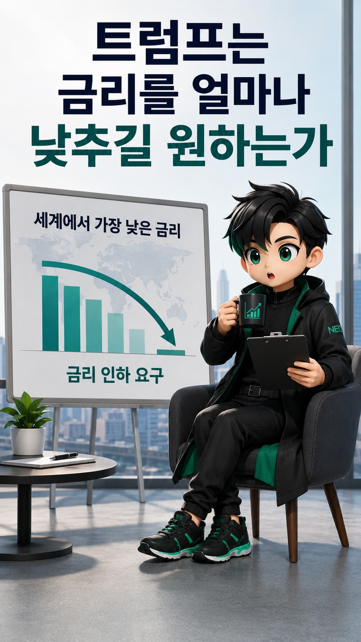 트럼프 금리인하 압박, 연준은 3.7% 물가와 9월 회의를 더 보고 있다 - 트럼프는 금리를 얼마나 낮추길 원하는가 핵심 내용을 정리한 정보형 이미지