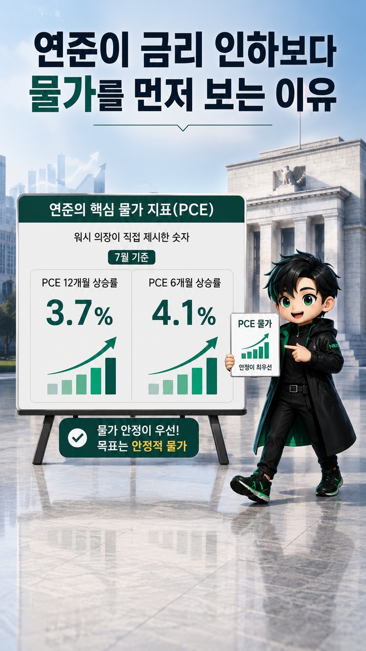 트럼프 금리인하 압박, 연준은 3.7% 물가와 9월 회의를 더 보고 있다 - 연준이 금리 인하보다 물가를 먼저 보는 이유 핵심 내용을 정리한 정보형 이미지