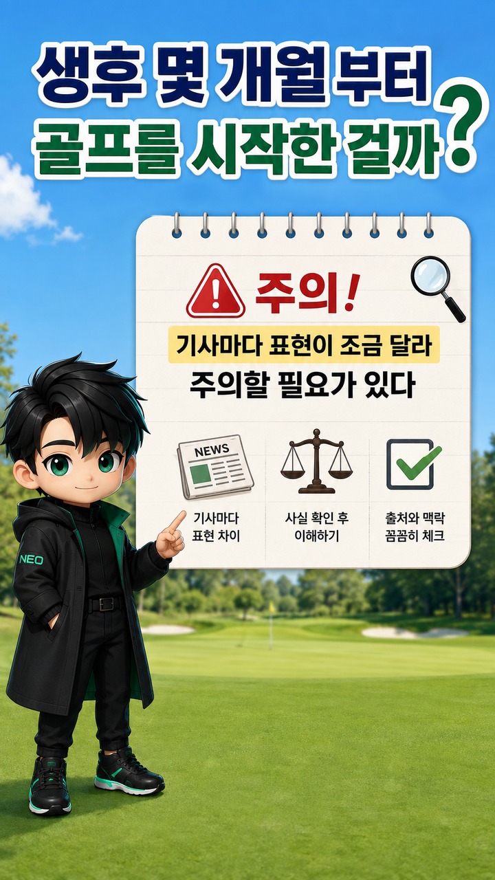 박인비 딸 골프 신동 화제, 38개월 인서가 실제로 보여준 건 칩샷이었다 - 생후 몇 개월부터 골프를 시작한 걸까 핵심 내용을 정리한 정보형 이미지