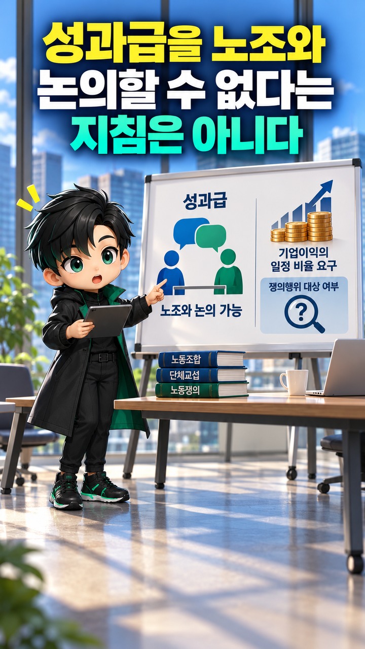 전국삼성전자노동조합, 성과급 노동쟁의 지침 철회 요구…교섭 범위는 어디까지인가 - 성과급을 노조와 논의할 수 없다는 지침은 아니다 핵심 내용을 정리한 정보형 이미지