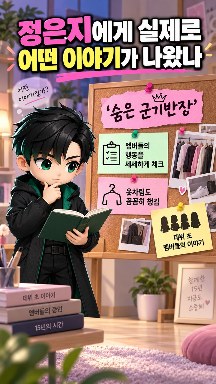 에이핑크 정은지 폭로전, ‘전참시’ 414회에서 나온 군기반장·윤보미 변장 이야기 - 정은지에게 실제로 어떤 이야기가 나왔나 핵심 내용을 정리한 정보형 이미지