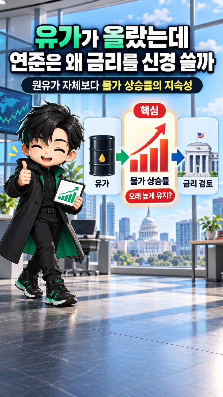 유가 오르면 왜 연준 금리 인상 가능성이 커질까? 호르무즈 충격이 FOMC까지 가는 3단계