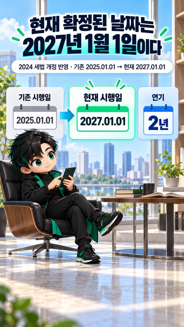 2027년 코인 과세 115일 전, 폐지·2029·2030 유예안은 지금 어디까지 왔나 - 현재 확정된 날짜는 2027년 1월 1일이다 핵심 내용을 정리한 정보형 이미지