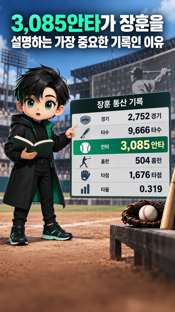 장훈 별세, 향년 86세…3085안타 기록과 한국 야구에 남긴 발자취 - 3,085안타가 장훈을 설명하는 가장 중요한 기록인 이유 핵심 내용을 정리한 정보형 이미지
