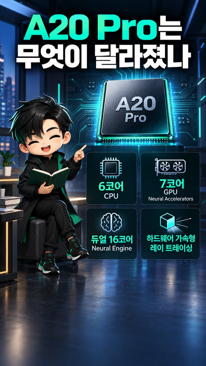 아이폰 18 프로 주요 스펙은 어떻게 바뀌었나 - A20 Pro는 무엇이 달라졌나 핵심 내용을 정리한 정보형 이미지