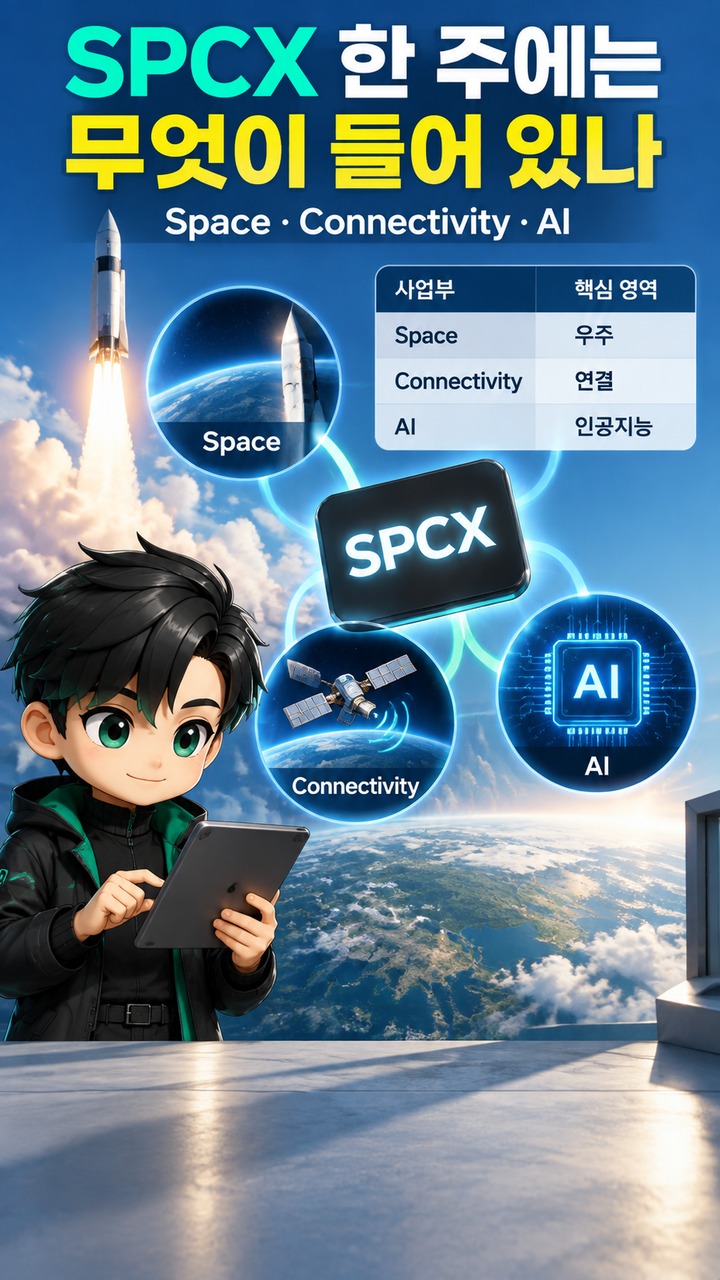 SPCX 한 주에는 무엇이 들어 있나 - SPCX 한 주에는 무엇이 들어 있나 핵심 내용을 정리한 정보형 이미지