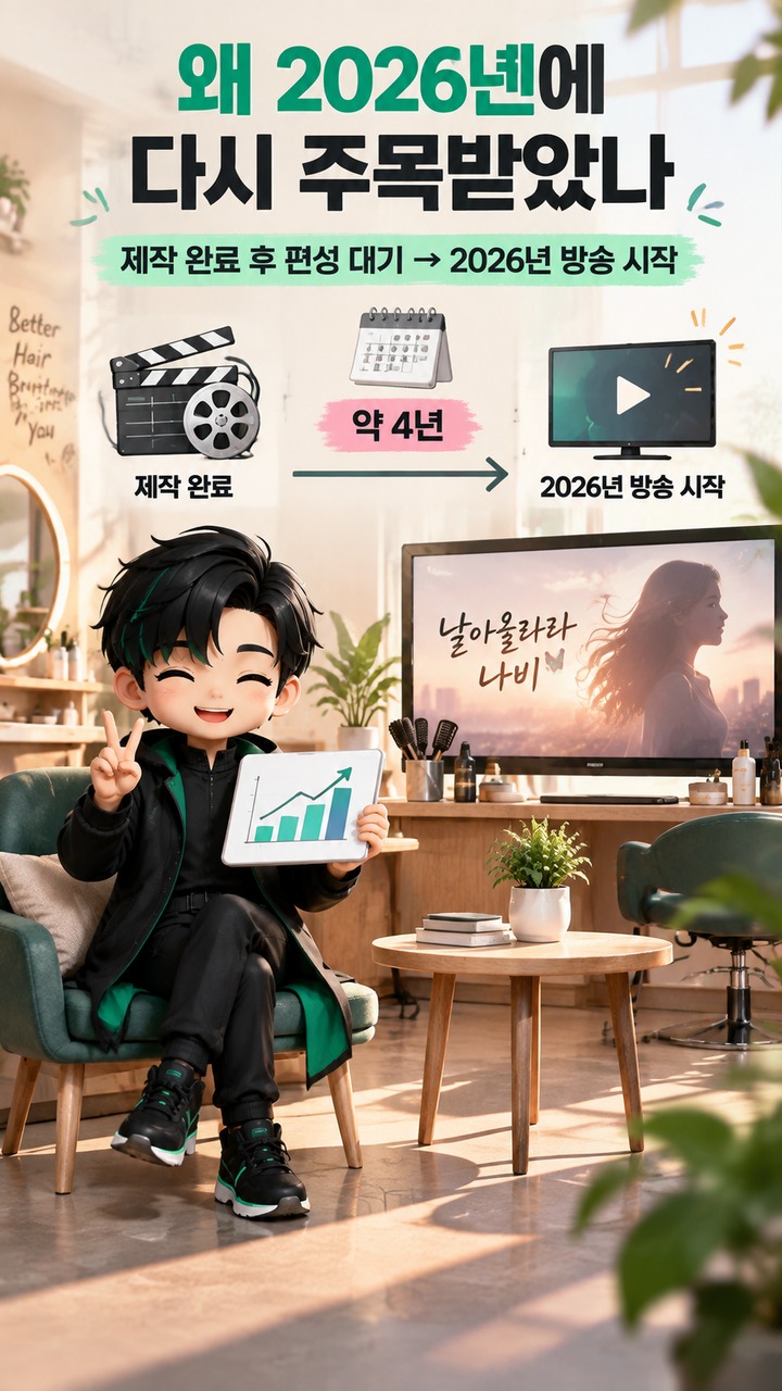 날아올라라 나비 첫 방송, 미용실 배경 휴먼 드라마가 2026년 9월 공개된 이유 - 왜 2026년에 다시 주목받았나 핵심 내용을 정리한 정보형 이미지