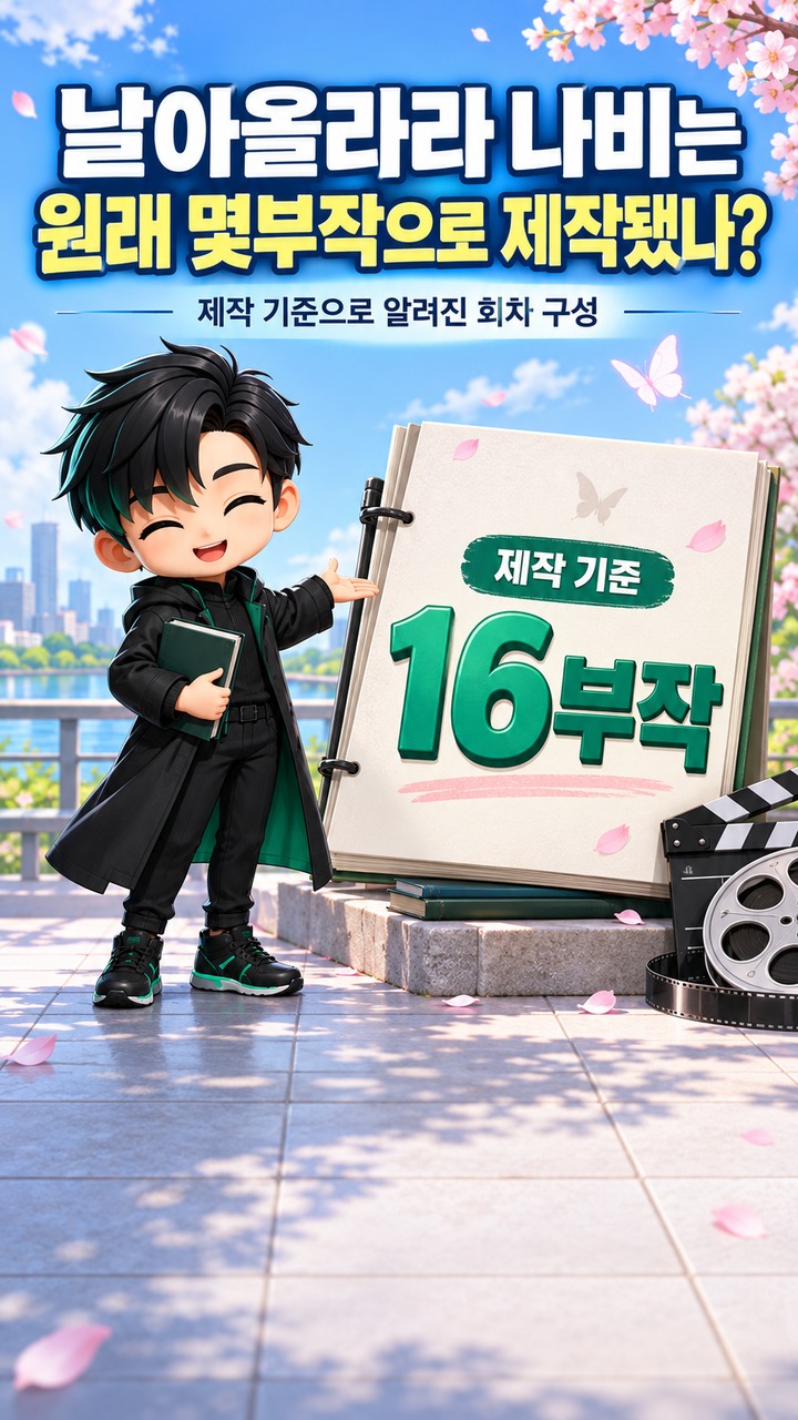 날아올라라 나비 몇부작일까? 16부작 제작과 국내 방송 편성 차이 확인 - 날아올라라 나비는 원래 몇부작으로 제작됐나? 핵심 내용을 정리한 정보형 이미지