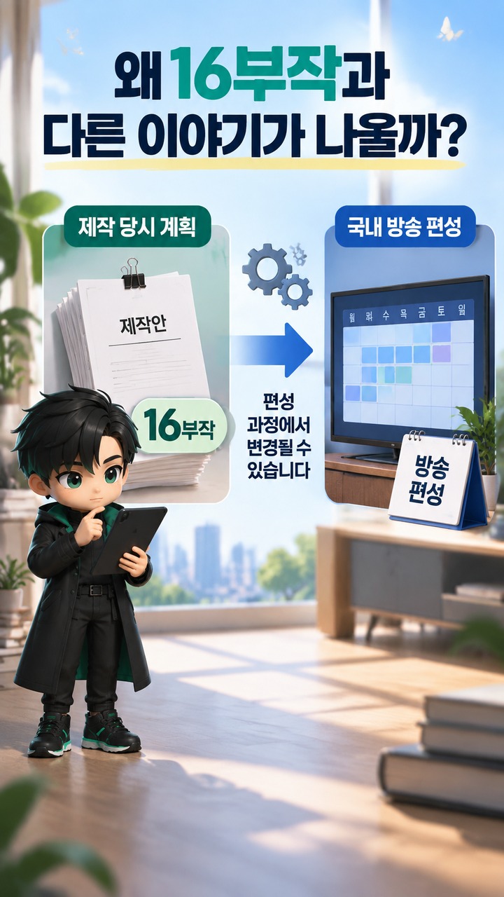 날아올라라 나비 몇부작일까? 16부작 제작과 국내 방송 편성 차이 확인 - 왜 16부작과 다른 이야기가 나올까? 핵심 내용을 정리한 정보형 이미지