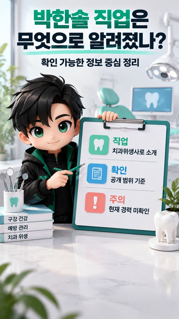 박한솔 직업은 치과위생사일까? 김상겸 아내가 공개한 현재 생활과 알려진 정보 - 박한솔 직업은 무엇으로 알려졌나? 핵심 내용을 정리한 정보형 이미지