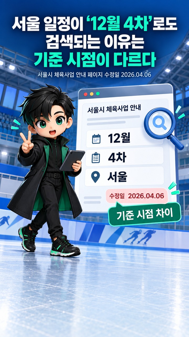 쇼트트랙 서울 월드투어 11월 20~22일, ‘12월 4차’ 정보와 현재 일정 비교 - 서울 일정이 ‘12월 4차’로도 검색되는 이유는 기준 시점이 다르다 핵심 내용을 정리한 정보형 이미지
