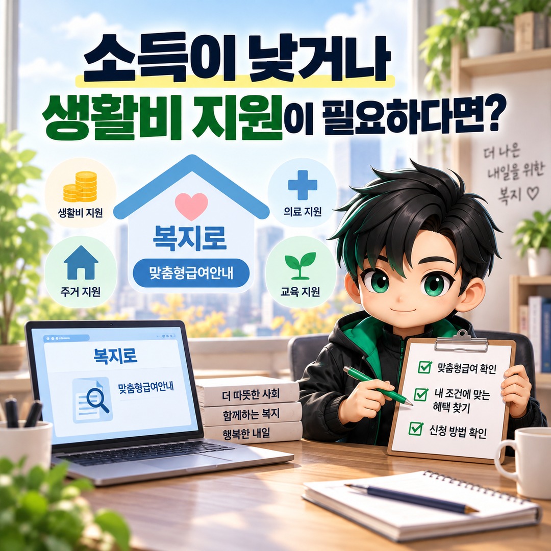 2026년 10월 정부 지원금, 내가 받을 수 있는 혜택과 신청 조건 확인 방법 - 소득이 낮거나 생활비 지원이 필요하다면? 핵심 내용을 정리한 정보형 이미지