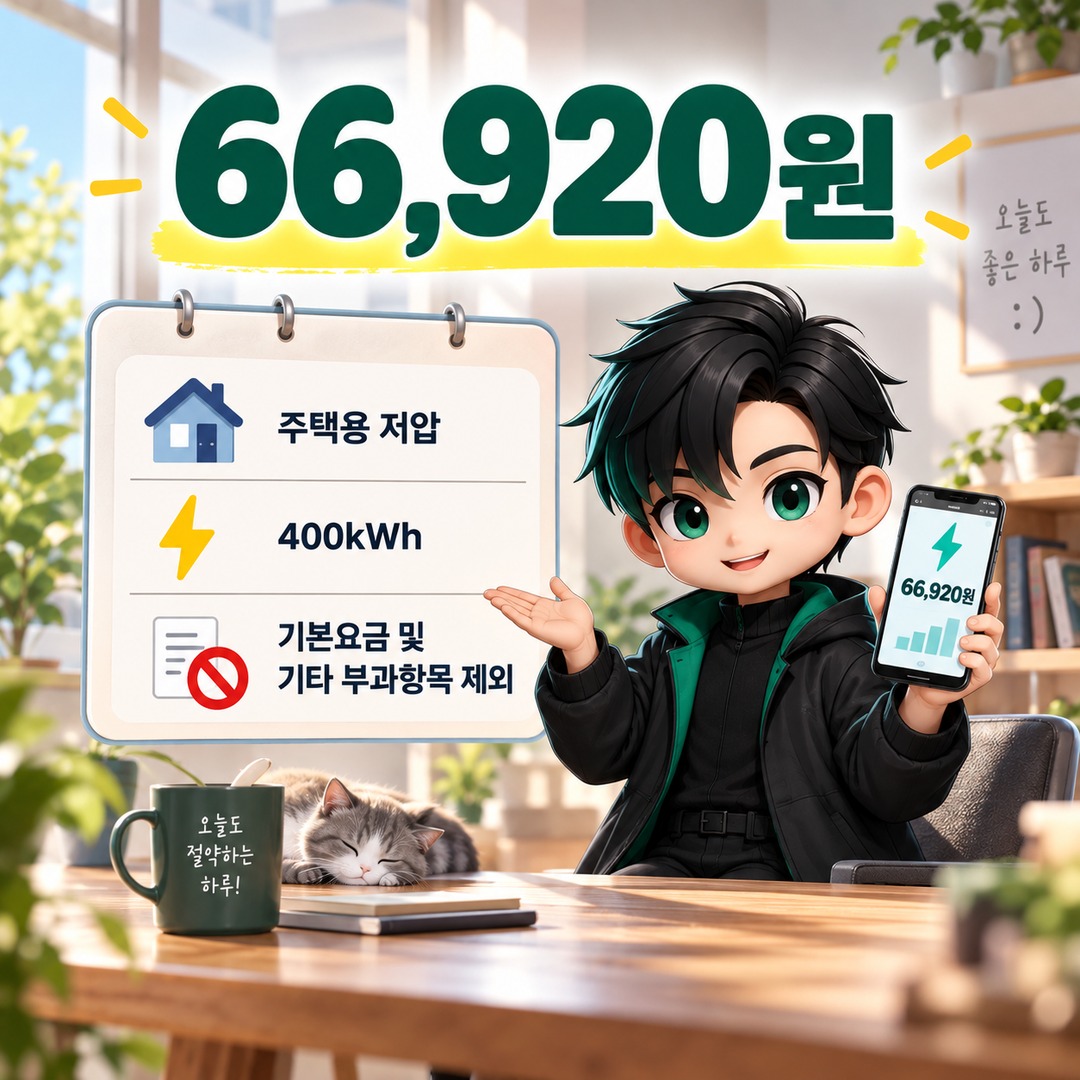 2026년 10월 전기요금 누진제, 8월과 같은 400kWh 사용해도 더 내는 이유 - 66,920원 핵심 내용을 정리한 정보형 이미지
