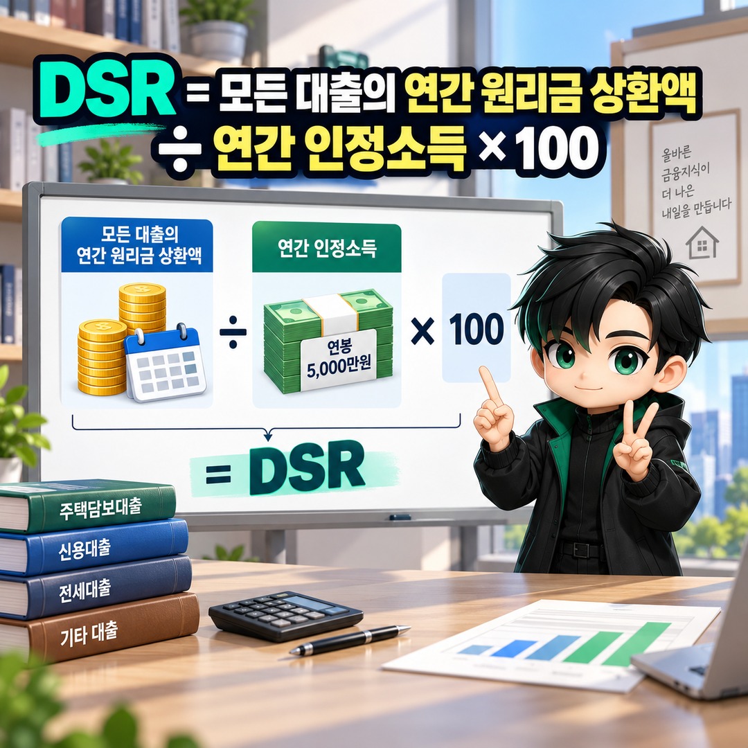 2026 mortgage loan limit on an annual salary of KRW 50,000,000: How much does an existing personal loan change it? Stress DSR calculation guide - DSR = Annual principal and interes