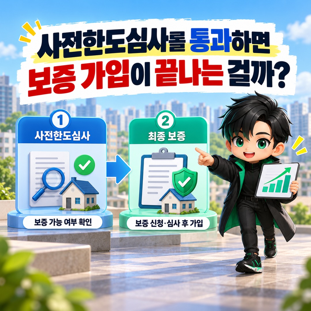 HUG jeonse deposit guarantee application process changes on October 30 — infographic explaining whether passing preliminary assessment completes guarantee enrollment