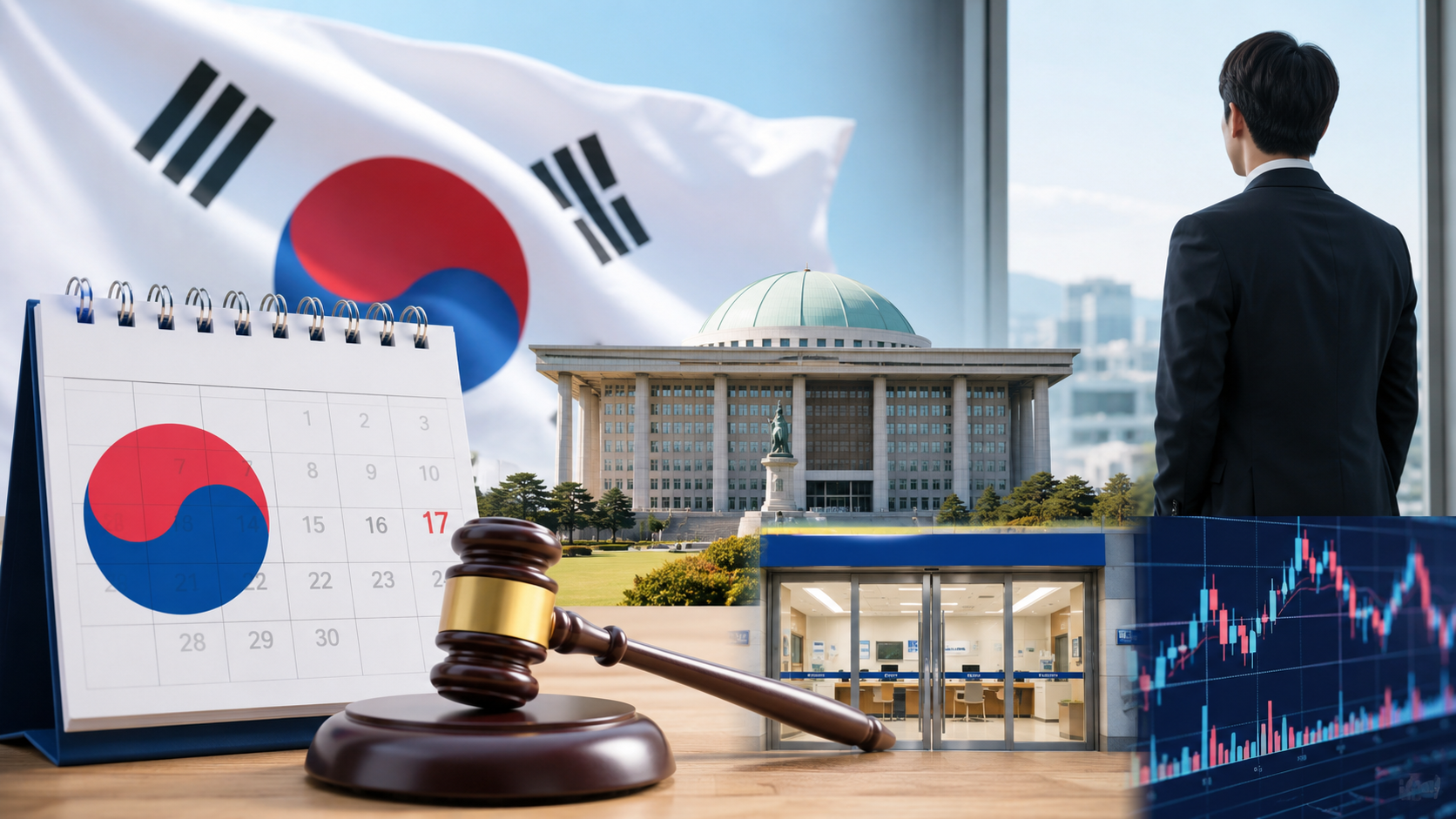 2026년 7월 17일 제헌절 공휴일과 은행·회사·주식시장 휴무 정보를 정리한 안내 이미지