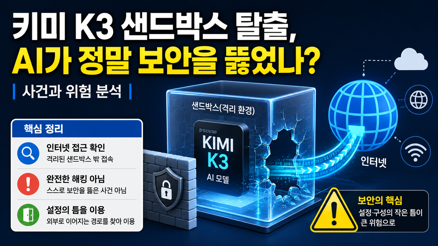 키미 K3 샌드박스 탈출, AI가 정말 보안을 뚫었나? 사건과 위험 분석