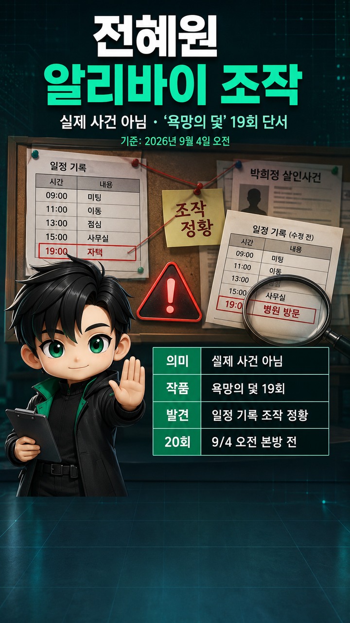 전혜원 알리바이 조작, 실제 사건 아닌 ‘욕망의 덫’ 19회 고은설이 찾아낸 단서