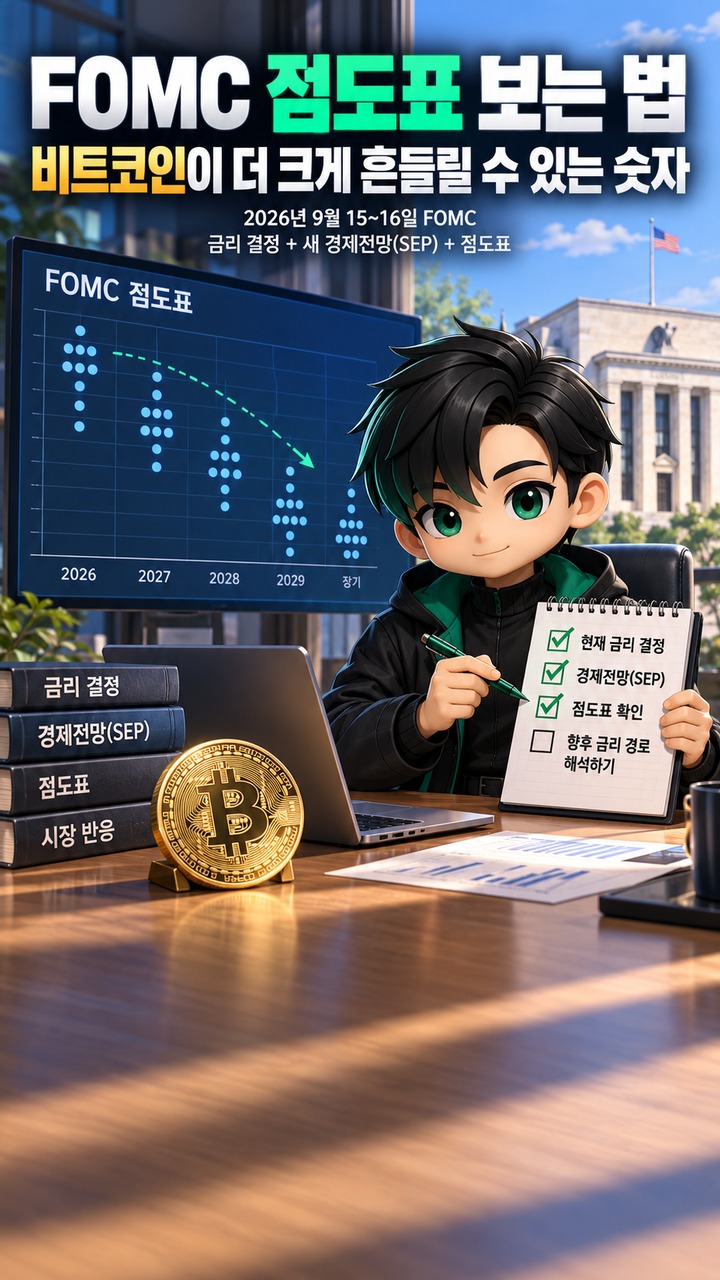 FOMC 점도표 보는 법, 비트코인이 금리 발표보다 더 크게 흔들릴 수 있는 숫자