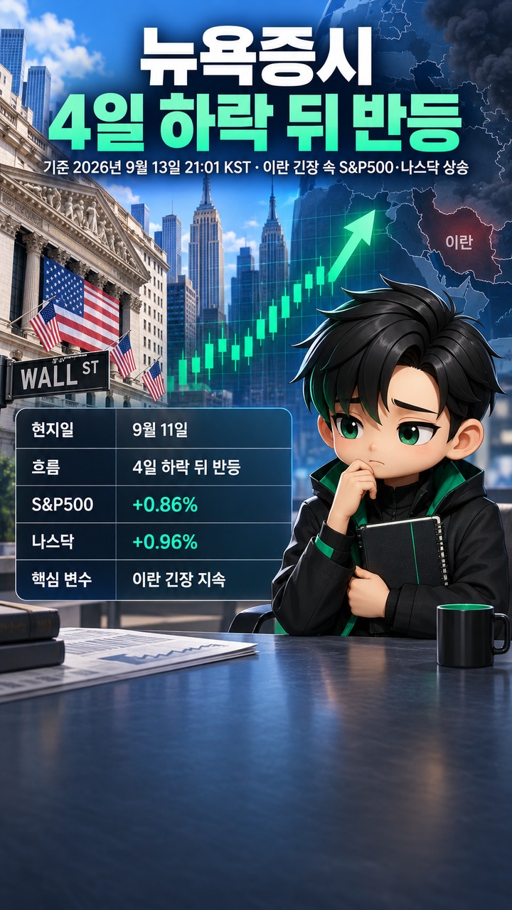 확인 기준은 2026년 9월 13일 21시 01분 한국시간이다.