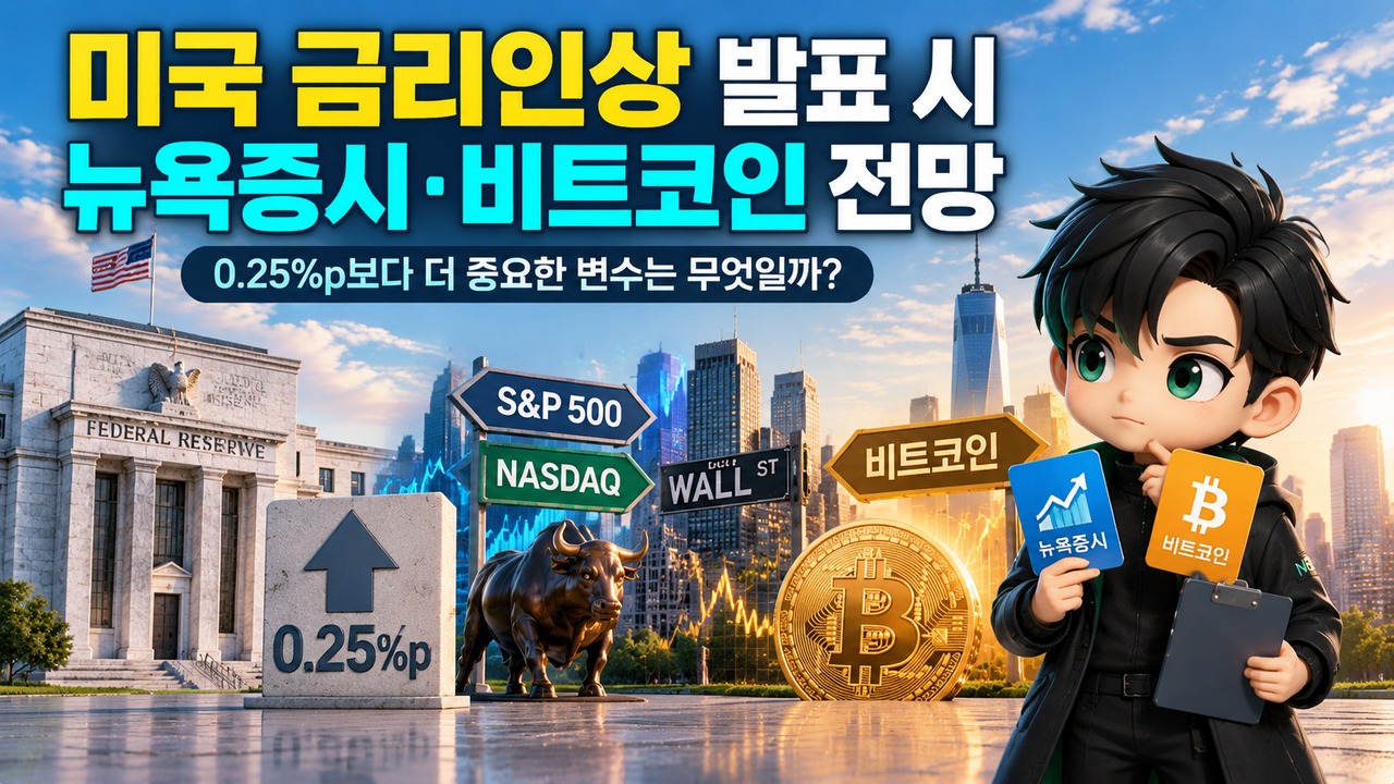 금리인상 발표시 뉴욕증시 및 비트코인 전망# 미국 금리인상 발표 시 뉴욕증시·비트코인 전망, 0.25%p보다 더 중요한 변수