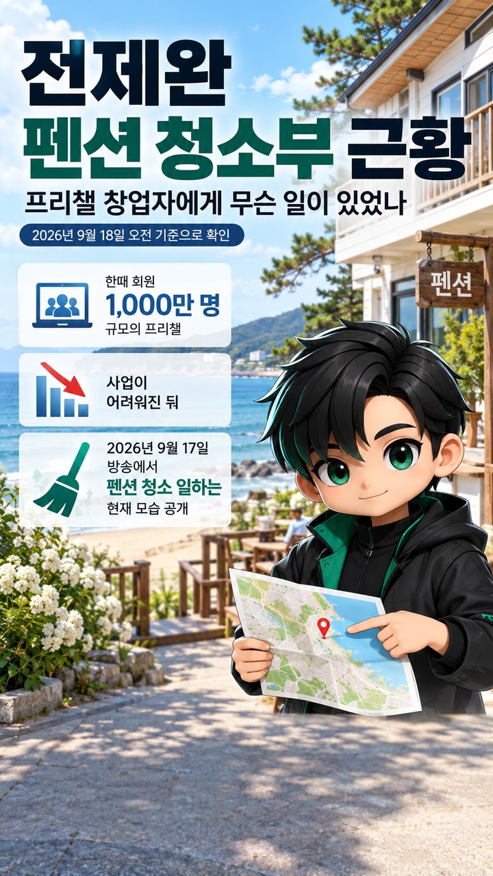 전제완 펜션 청소부 근황 전제완 펜션 청소부 근황, 프리챌 창업자에게 무슨 일이 있었나