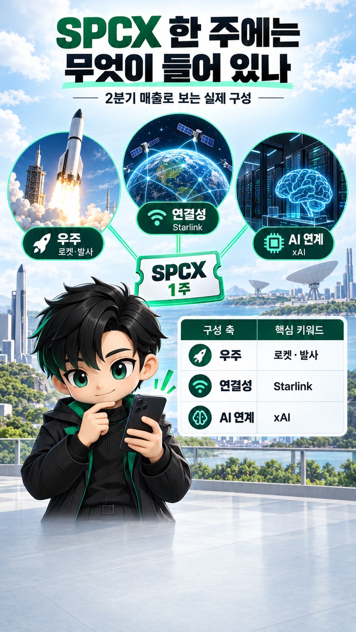 SPCX 한 주에는 무엇이 들어 있나