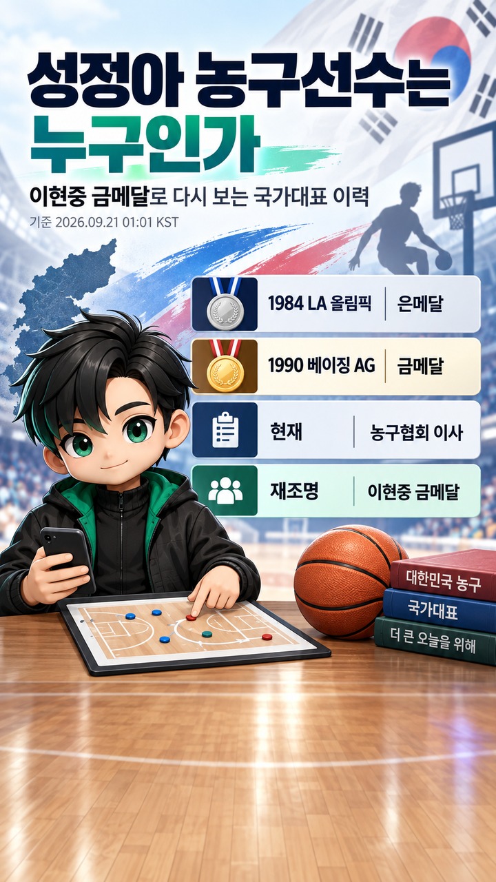성정아 농구선수는 누구인가, 이현중 금메달로 다시 보는 국가대표 이력