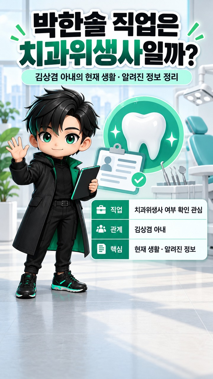 박한솔 직업은 치과위생사일까? 김상겸 아내가 공개한 현재 생활과 알려진 정보
