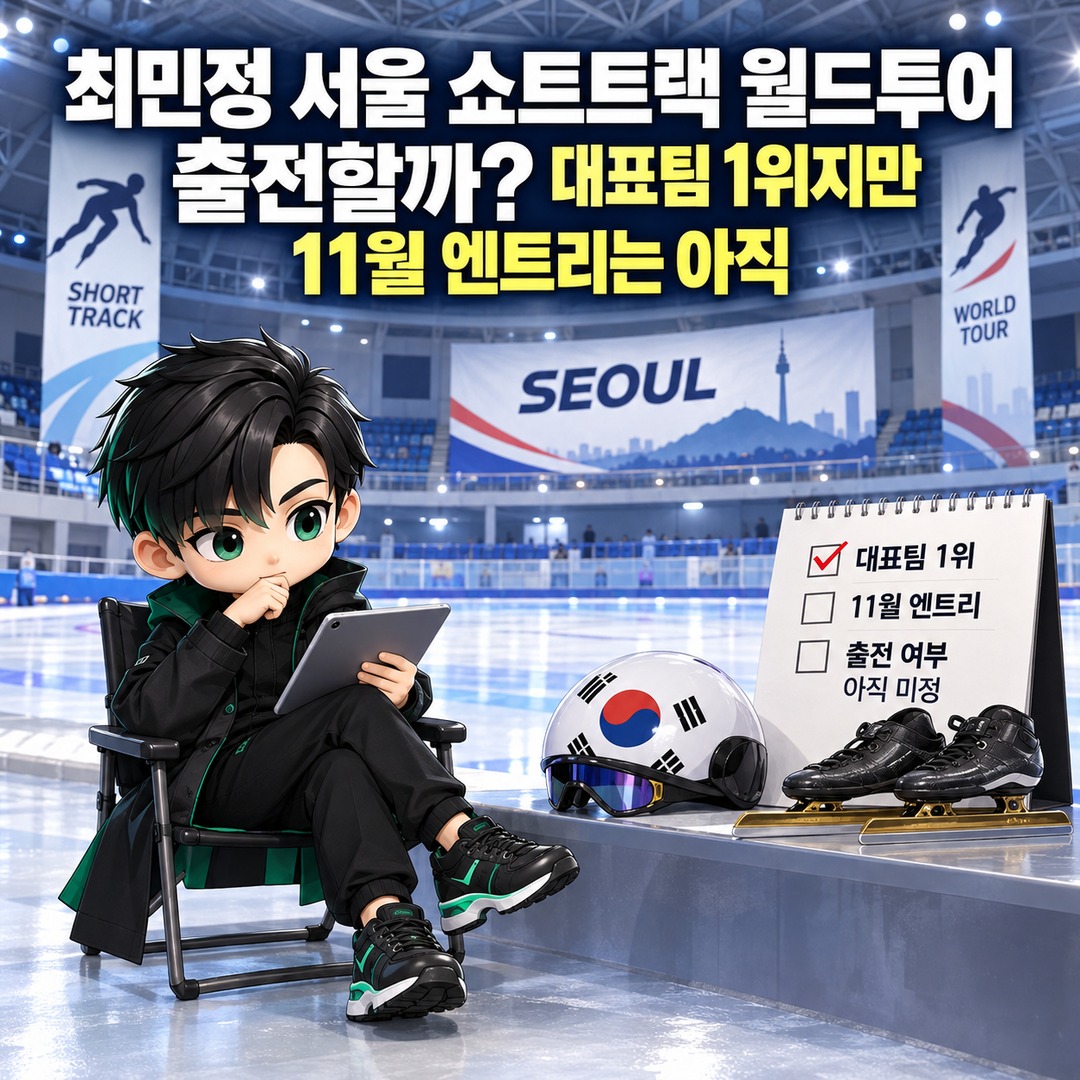 최민정 서울 쇼트트랙 월드투어 출전할까? 대표팀 1위지만 11월 엔트리는 아직