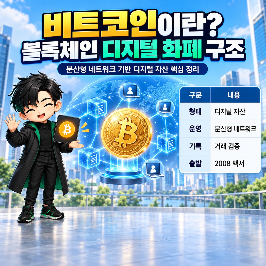 비트코인이란 무엇일까? 블록체인으로 움직이는 디지털 화폐의 구조와 특징
