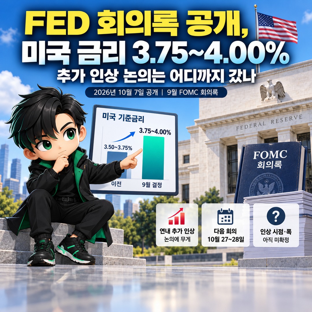 FED 회의록 공개, 미국 금리 3.75~4.00% 결정 뒤 추가 인상 논의는 어디까지 갔나 핵심 내용 정보형 썸네일
